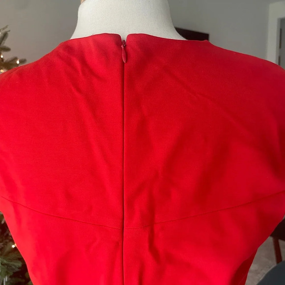 DIANE VON FURSTENBERG Red Pencil Dress Size 12 - Picture 4 of 10